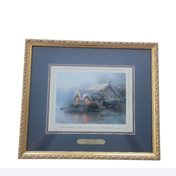 Thomas Kinkade Lochaven Cottage Collectors' Society Framed Print, 2001 - Picture 1 of 13